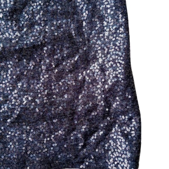 Le CHATEAU  Sparkly Black Silver Zip-Up Dress Size Large NEW NWT - Picture 5 of 5